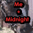 A static image shows a dark, textured background with three lines of text: 'Me', '+', and 'Midnight' in varying colors.
