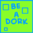 pixelated text phrases on colored backgrounds with changing square outlines and partial underline animations