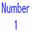 Blue text 'Number 1 Fan' on white background with a blue and silver emblem featuring a stylized head profile.