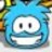 Static 48x48 pixel buddy icon featuring a cartoonish blue character with large white eyes, black pupils, and a wide toothy grin against a blurred background.