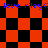 A pixelated animation featuring red and black checkered patterns with blue text reading 'love rileyC' repeated across the image.