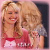 repeated images showing a woman in a pink top with white polka dots holding a microphone, with another woman in a silver sequined top behind her, all with pink borders