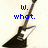 Pixelated electric guitar with blue text above it, each frame showing different text phrases.
