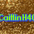 A static image with four quadrants showing text and backgrounds: top-left has 'CaitlinH40' over a brown textured background, top-right displays 'Loves' over a heart-shaped flame design, bottom-left shows 'Summer' over a red and orange gradient, and bottom-right is a solid gray area.