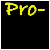 Animated sequence of yellow and black text on circular backgrounds with 'Pro-' prefix, transitioning from 'Pro-woman' to 'Pro-child' then multiple 'Pro-life' variations.
