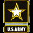 Static 48x48 pixel buddy icon featuring a yellow star with white center on black background, bordered by gold frame, with "US ARMY" text below in silver and black banner.