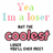 Pixelated text reads "Yea I'm a loser but the coolest" with blurred lower text, displayed in four identical on a white background