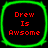 Four identical square icons with rounded corners, each displaying red text on a black background with a bright green border.