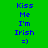 Green background with blue text reading 'Kiss Me I'm Irish =)' arranged in three , with one highlighted in lighter green