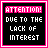 identical pixel art with pink and black color scheme displaying 'ATTENTION! DUE TO THE LACK OF INTEREST' text in white and pink