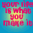 Four identical pixelated display pink text on a blue-to-yellow gradient background with no visible animation changes