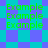 Green text reading Example repeated in a pattern over cyan and purple checkered background