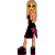A pixelated animated contact sheet showing a blonde doll in a black dress on the left and green text reading "Original Icons .com" on the right against a white background.