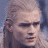 A 48x48 pixel buddy icon split into two sections: a grayscale portrait of Orlando Bloom on the left and green text "OriginalIcons.com" on a dark green background on the right.