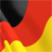 Static pixelated image of a flag with black, red, and yellow sections on a 256x256 canvas.