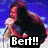 five pixelated images with text labels: Bert!! (singer), Dan!! (black hoodie), Jeph!! (yellow background), Quinn!! (blonde hair), and The Used band photo