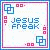 Two side-by-side pixelated frames display identical text and border elements with minor positional shifts in corner icons.