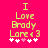 Pixelated text and symbols on a bright pink background with two variations of heart placement.