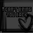 A grayscale animated icon with repeated text "I CAN'T BRING YOU BACK" above a heart symbol, featuring small white star-like sparkles appearing and disappearing in different positions across frames.