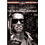 Static pixel art of a figure in dark attire holding a glowing object against a black background with horizontal brown and gray bands at the top.
