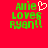 Green pixelated text on red background reads 'Amie loves Ryan!!' with a white heart symbol above the word 'loves'.
