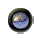A 5x5 contact sheet of animated frames showing a circular icon with a blue gradient center and black outer ring, displaying subtle animation changes across sampled frames.