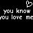 Black background with white pixelated text and a heart symbol above the text.