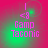 A four- displays a static image with pink text and symbols on a red-to-green gradient background, showing no motion