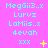 A static image with a bright pink background displaying repeated text and symbols in cyan, yellow, and white.