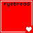Red square icon with "ryebread" text at top and white heart symbols changing in bottom-right corner across frames.