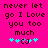 Pixelated text on bright pink background with cyan and gray symbols below, showing animation change in symbol positions.
