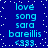 Blue background with white pixelated stars and repeated cyan text elements arranged in two vertical