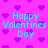 Pixelated text 'Happy Valentines Day' repeated across a bright pink background with scattered purple heart shapes.