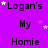 Purple background with repeated text and star shapes, showing animation of star positions changing across frames.
