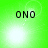 Green background with four displaying 'ONO' text and shifting white light effects