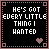 Two side-by-side pixel art frames of a black square icon with white text and brown border, showing animation change in heart symbol color.