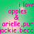 Pixelated text on a green background with pink lettering, showing repeated phrases and partial names.