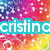 Pixelated image with vibrant gradient background transitioning from blue to purple to pink to orange to yellow, featuring white text on a cyan banner.