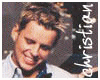 A sequence of animated frames showing a person in a light blue shirt with text 'awristian' on the right, transitioning to a person in a dark jacket with text 'mark' on the right, then to a person in an orange shirt with text 'ste' on the right.