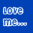 A static contact sheet of a blue-themed animated icon featuring white text and a heart symbol arranged in a 3x2 grid layout with visible pixelation.