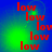 Red text reading 'low' repeats vertically on a blue-green gradient background with pixelated green light effects.