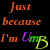 A 5x5 contact sheet of animated frames showing a text-based animation with changing letters and colors on a black background, featuring phrases like "Just because I'm UMB" and "Theres a DIFFERENCE" in various fonts and hues.