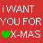 Static pixel art icon with red background displaying white text and a green heart symbol.