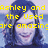 Pixelated image of a person with long dark hair and light skin, overlaid with yellow text reading 'Ashley and the Used are amazing' against a blue background.