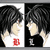 Pixelated anime-style character with black hair and light skin, shown in profile across four background variations from left to right.
