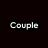 four shows a person with long dark hair, another in gray clothing, and text labels including "Couple," "Kerra," and "4 eva." The rightmost is blank