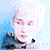 Four distinct pixelated portraits arranged in a against blue and gray backgrounds, each with unique hair colors and clothing styles