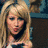 A static image of a person with long blonde hair in three distinct poses showing different facial expressions and clothing.