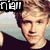 Six One Direction members' portraits arranged in a with '1D' logo and red text on black background