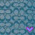 Pixelated blue background with repeating circular patterns and two pink heart shapes at the bottom center.